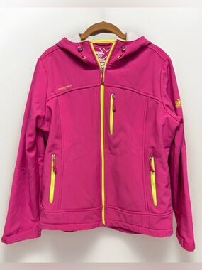 ZeroXposur Pink Women’s Soft shell Jacket Size XL #5786